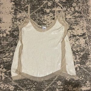 All saints sequin tank top blouse